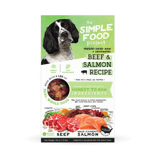 Herbsmith Simple Food Project D Beef & Salmon Dog Food (24 oz)