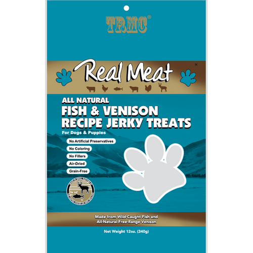 The Real Meat Company Real Meat Dog Treats Fish & Venison Jerky (12 Oz)