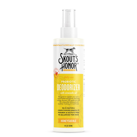 Skout's Honor Probiotic Deodorizer for Dogs (Honeysuckle 8 oz)