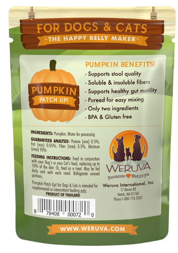 Weruva Pumpkin Patch Up Supplement for Dogs and Cats