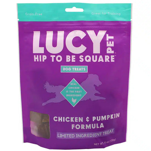 Lucy Pet Hip to Be Square™ Chicken and Pumpkin Dog Treats (6 oz)