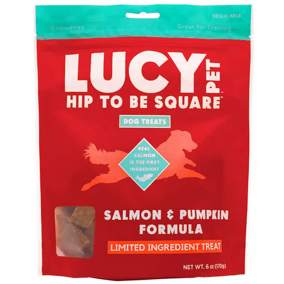 Lucy Pet Hip to Be Square™ Salmon and Pumpkin Dog Treats (6 oz)
