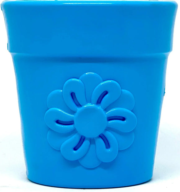 SodaPup Large Flower Pot Durable PUP-X Rubber Treat Dispenser & Enrichment Toy (Large)