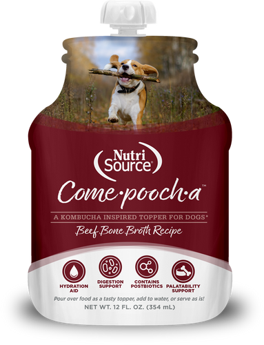 NutriSource Come Pooch-A Broth Beef Recipe Dog Food (12 oz)