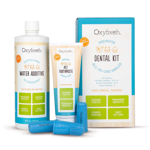 Oxyfresh Premium Pet Dental Kit Freshens Dog Cat Bad Breath Cleans Teeth Littleton CO Ken Caryl Pet Spa