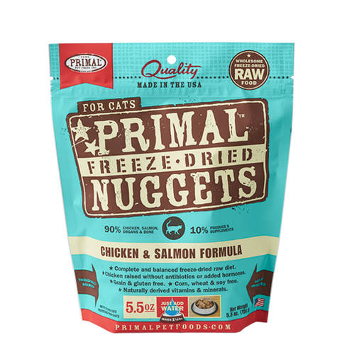 Primal Pet Foods Feline Freeze-Dried Nuggets (Beef & Salmon 5.5 Oz)