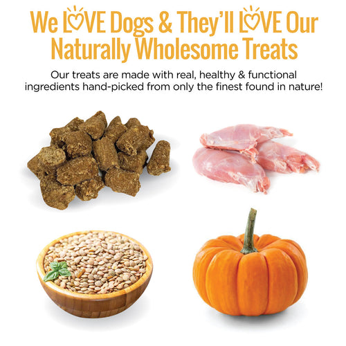 Smart Cookie Rabbit & Pumpkin Grain Free Dog Treats for Sensitive Stomachs & Allergies (5 Oz)