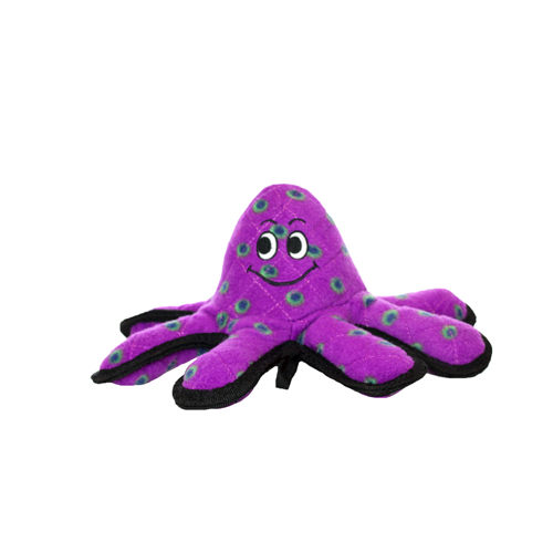 Tuffy Jr. Ocean Creature Octopus Durable Dog Toy (Purple 12 in)