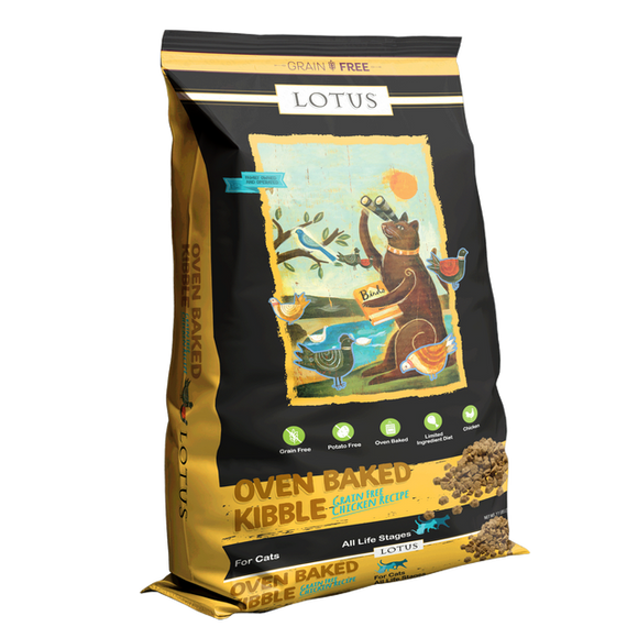 Lotus Grain Free Cat Kibble Chicken Recipe Dry Cat Food (2.2 LB)