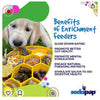 SodaPup Honeycomb Design eBowl Enrichment Slow Feeder Bowl for Dogs