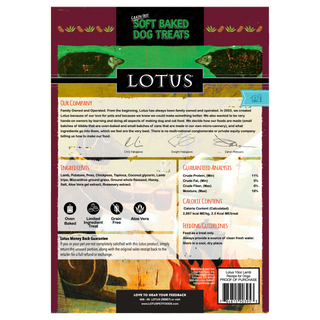 Lotus Dog Soft Baked Lamb & Lamb Tripe Dog Treats (10 Oz)