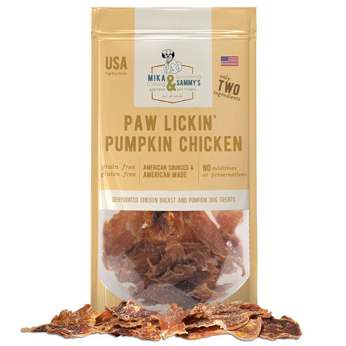 Mika & Sammy's Paw Lickin' Pumpkin Chicken Dog Treats (5 Oz)