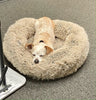 Best Friends by Sheri Original Calming Donut Dog Bed in Shag Fur