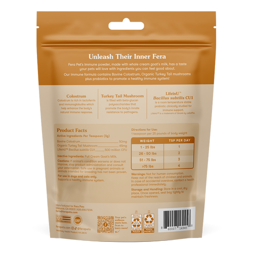 Fera Pet Immune Goat Milk For Cats + Dogs
