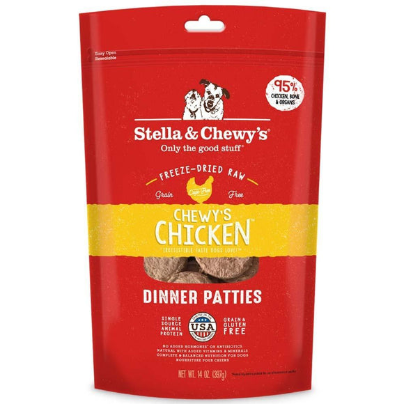 Stella & Chewy's Chewy's Chicken Grain Free Dinner Patties Freeze Dried Raw Dog Food