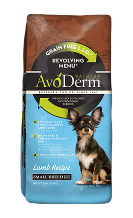Avoderm Revolving Menu Small Breed LID Grain Free Lamb Recipe Adult Dry Dog Food