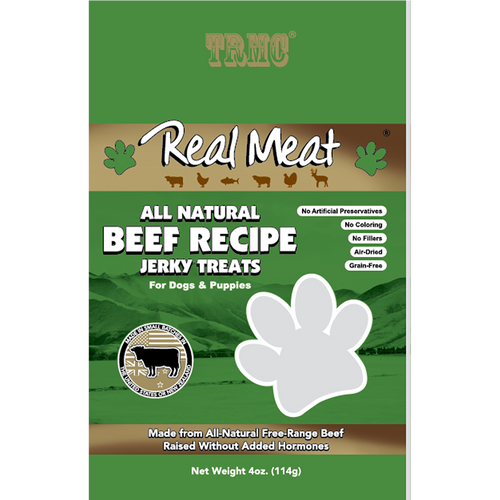 The Real Meat Company Beef Jerky Bites Dog Treats (4 oz)