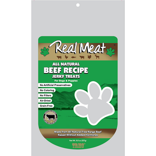 Real Meat Company Beef Jerky Dog Treat (8 Oz)
