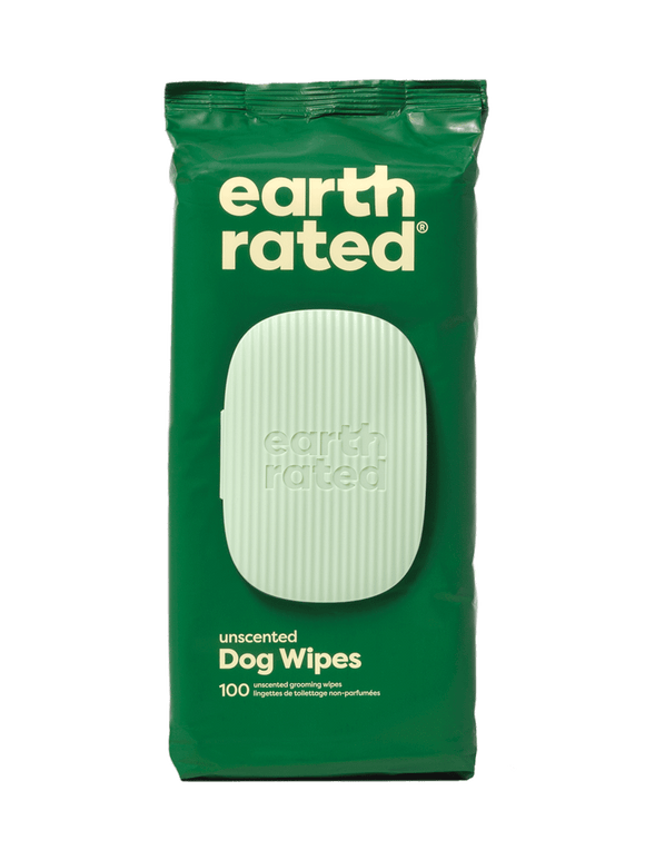 Earth Rated Plant-Based Dog Grooming Wipes