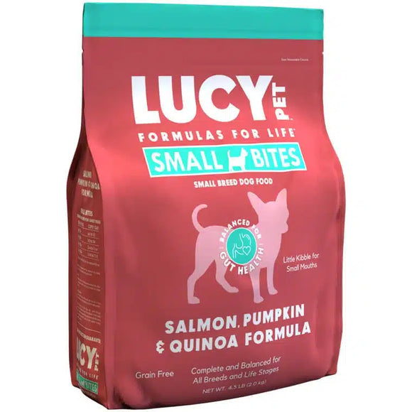 Lucy Pet Foods™ Salmon, Pumpkin and Quinoa Dog Small Bites Dog Food (4.5-lb bag)