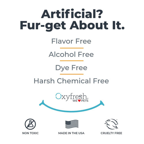 Oxyfresh Premium Pet Dental Kit | Freshens Dog & Cat Bad Breath | Cleans Teeth