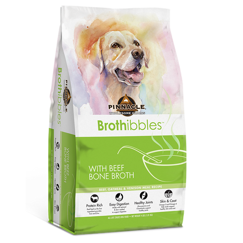 Pinnacle Pet Brothibbles Bone Broth Dry Dog Food, Protein Rich, And Easy Digestions All Life Stages