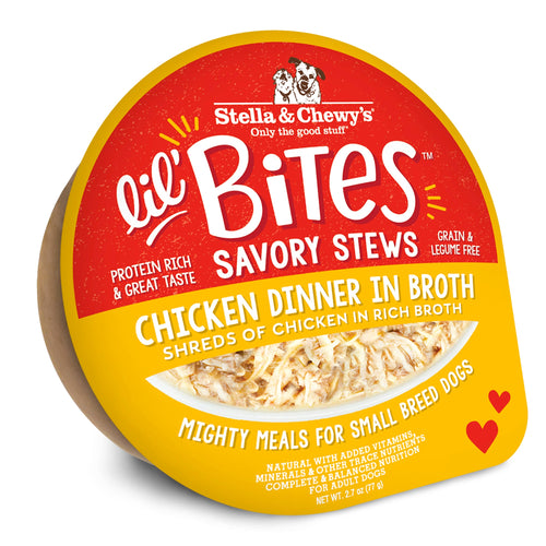Stella & Chewy's Lil' Bites Savory Stews Chicken Dinner in Broth