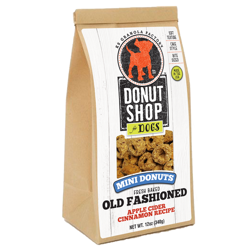 K9 Granola Old Fashioned Mini Donuts Apple Cider & Cinnamon Recipe Dog Treats
