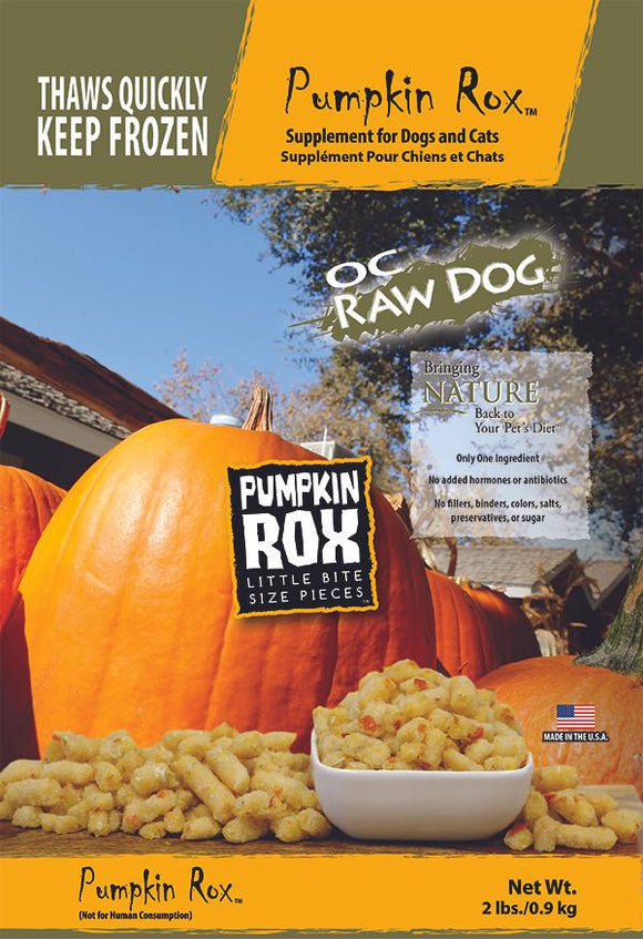 OC Raw Dog Frozen Pumpkin Rox Raw Dog Food