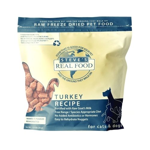 Steve's Real Food Freeze-Dried Dog Food Turkey Diet (1.25 lbs)
